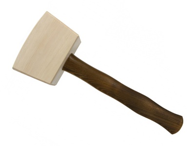 Vierkante houten hamer Dictum