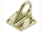 Ringgreep messing, met trapeziumvormige grondplaat, asymmetrisch